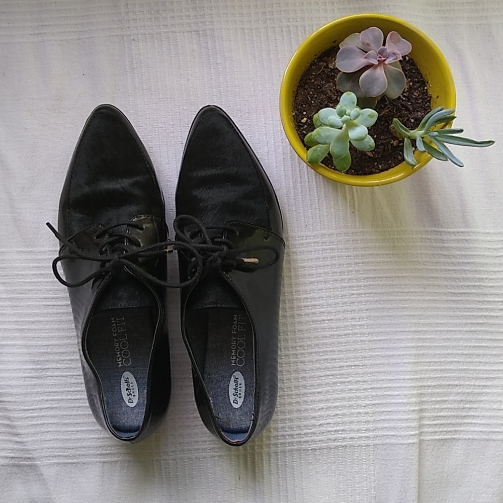 Dr Scholls patent leather oxfords